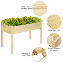 Load image into Gallery viewer, Wooden Raised Vegetable Garden Elevated Grow Vegetable Planter
