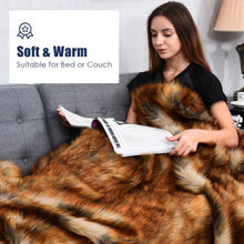 Load image into Gallery viewer, Soft Warm Fluffy for Bed Luxury Plush Faux Fur Blanket -S

