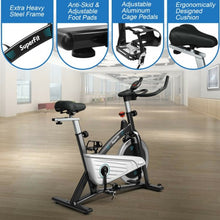 Load image into Gallery viewer, 30Lbs Magnetic Fixed Indoor Training Bicycle with Monitor for Gym and House
