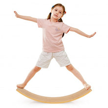 Load image into Gallery viewer, 35.5 Inch Wooden Wobble Balance Board for Toddler and Adult

