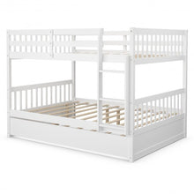 Load image into Gallery viewer, Full over Full Bunk Bed Platform Wood Bed
