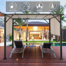 Load image into Gallery viewer, 2Pcs Universal Replacement Canopy for Pergola Structure Sun Awning-Beige
