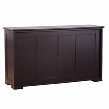 Load image into Gallery viewer, Kitchen Storage Cabinet with Wood Sliding Door-Brown
