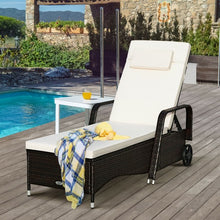 Load image into Gallery viewer, Outdoor Recliner Cushioned Chaise Lounge w/ Adjustable Backrest
