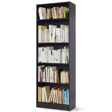 Load image into Gallery viewer, Modern 5-Tier Storage Media Shelf Cabinet Bookcase
