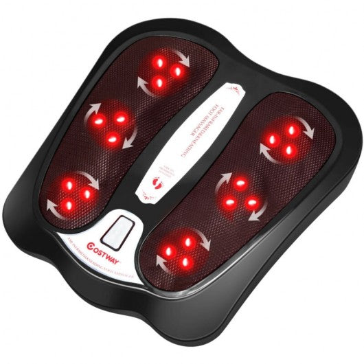 Shiatsu Heated Electric Kneading Foot and Back Massager-Black