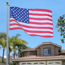 Load image into Gallery viewer, 25 ft Aluminum Sectional Flagpole Kit with Pole and American Flag
