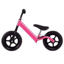 Load image into Gallery viewer, 12&quot; Balance Kids No-Pedal Learning Bicycle Black/Pink-Pink
