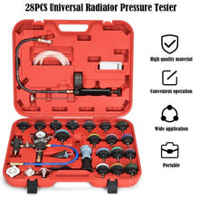 Load image into Gallery viewer, 28 pcs Pressure Tester Vacuum-Type Cooling System Refill Kit-Red
