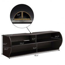 Load image into Gallery viewer, 48.5&quot; 2 Tier Modern Wall Mounted Hanging Floating Shelf
