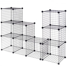 Load image into Gallery viewer, DIY 12 Cube Grid Wire Cube Shelves
