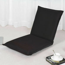 Load image into Gallery viewer, 6-Position Multiangle Padded Floor Chair-Black
