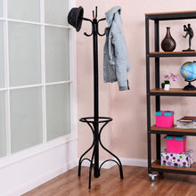 Load image into Gallery viewer, Vintage Metal Coat Hat Tree Stand Clothes Hanger
