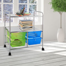 Load image into Gallery viewer, 4 Drawers Rolling Storage Cart
