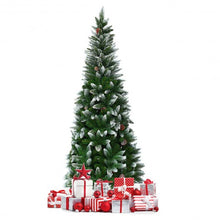 Load image into Gallery viewer, 5&#39; / 6&#39; / 7.5&#39; Artificial Pencil Christmas Tree with Pine Cones-5&#39;
