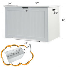 Load image into Gallery viewer, Wooden Toy Box Kids Storage Chest Bench -White
