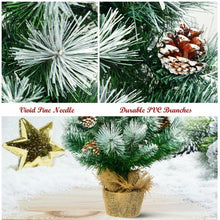Load image into Gallery viewer, 24&quot; Snow Flocked Artificial Christmas Tree

