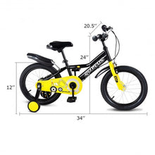 Load image into Gallery viewer, 12&quot; Kids Bike for Outdoor Sports with Training Wheel-Black
