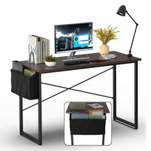 Load image into Gallery viewer, Modern Computer Desk Study Writing Table Home Office with Storage Bag Coffee-L
