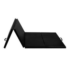 Load image into Gallery viewer, 4&#39; x 8&#39; x 2 Inch Folding Panel Exercise Gymnastics Mat-Black
