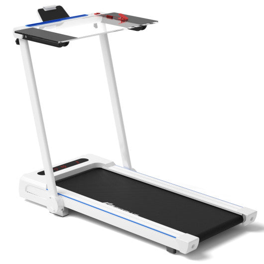 2.25 HP 3-in-1 Folding Treadmill with Remote Control-White