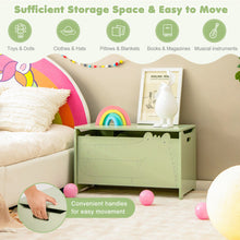 Load image into Gallery viewer, Wooden Kids Toy Box with Safety Hinge
