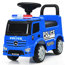 Load image into Gallery viewer, Mercedes Benz Kids Ride On Push Licensed Police Car-Blue
