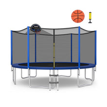 Load image into Gallery viewer, 12/14/15/16 Feet Outdoor Recreational Trampoline with Enclosure Net-12 ft
