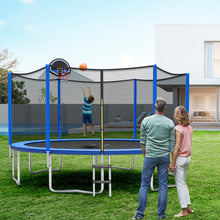 Load image into Gallery viewer, 12/14/15/16 Feet Outdoor Recreational Trampoline with Enclosure Net-12 ft
