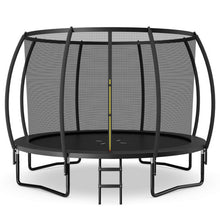 Load image into Gallery viewer, 12FT ASTM Approved Recreational Trampoline with Ladder-Black
