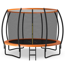 Load image into Gallery viewer, 12FT ASTM Approved Recreational Trampoline with Ladder-Orange
