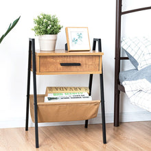 Load image into Gallery viewer, Accent End Side Sofa Table with Magazine Holder
