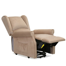 Load image into Gallery viewer, Electric Massage Vibration Power Lift Recliner Chair-Light Brown
