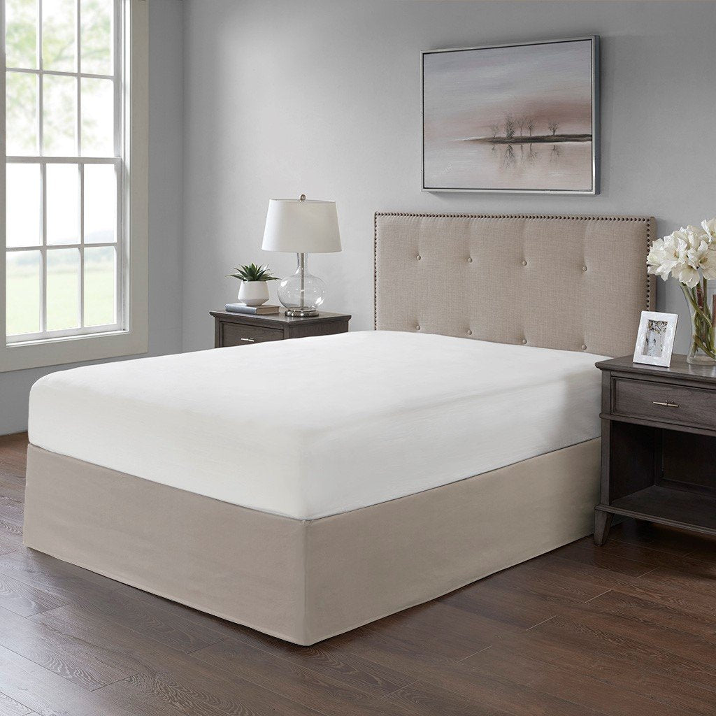 Madison Park Simple Fit Wrap Around Adjustable Bedskirt MP11-5368 By Olliix