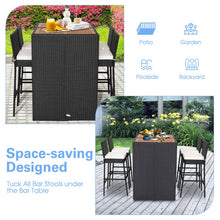 Load image into Gallery viewer, 5 Pieces Patio Acacia Wood Dining Set
