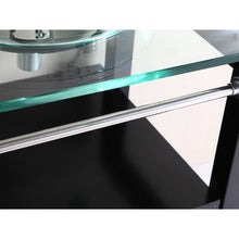 Load image into Gallery viewer, Modern 28&quot; Bathroom Tempered Clear Glass Vessel Sink &amp; Vanity Cabinet w/ Faucet
