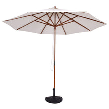 Load image into Gallery viewer, 9 Feet Adjustable Wooden Outdoor Umbrella Sunshade
