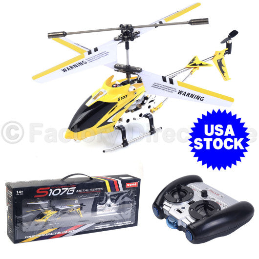Syma S107G 3CH Mini Remote Control RC Helicopter GYRO New-Red